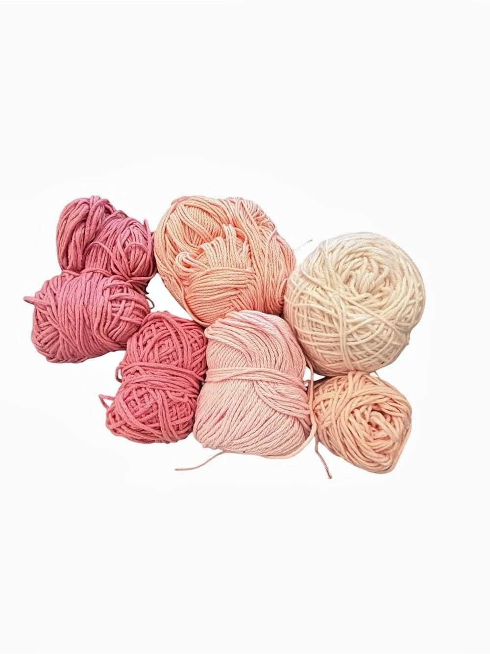 Mixed Lot Of 6 Yarn Skeins Gently Used Pink Colorway Crochet Knit Crafts 11 oz